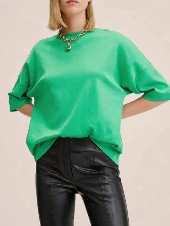 Mango Sita2 T-shirt Green Small - Picture 1 of 13